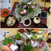 季節の魚と釜飯 魚信 - 特選刺身御膳。魚信(愛知県岡崎市)食彩品館.jp撮影