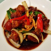 中国料理 桃李 - 『まろやか黒酢 酢豚』(3564円)！！豚バラブロック肉が軟らかくて、うまっ！！(*^。^*)