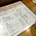 四季肴酒家 きなり - H28.01.09 メニュー