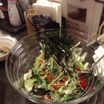 ひより　麦縄本舗　炭焼酒場 - H28.01.16 納豆とチャンジャの韓国風サラダ