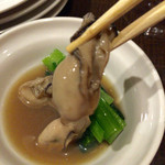 ひより　麦縄本舗　炭焼酒場 - H28.01.16 牡蠣 アップ