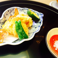 正月屋吉兆 新宿伊勢丹 - ミニ懐石 ゴマ河豚天麩羅