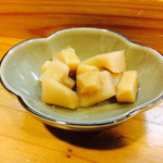 きわ心 - しょうがのお通し。めちゃくちゃ美味しい！