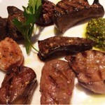 横浜馬車道 旬の肉料理イタリアン オステリア・アウストロ - 2016.1.下田猪の内臓いろいろ