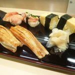 旭寿司 - 赤貝、穴子、玉子