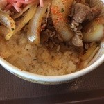 Sukiya - 牛丼(ネギだく、汁抜き)