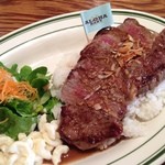 Hawaiian Restaurant ALOHABABY - 肉がっつり食べました。バターライスが合う！