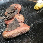鳥茂 - 上舌元、黒トリュフ乗せ2