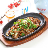 羊肉の辛口鉄板焼き