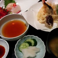 寿楽 - お刺身も天麩羅も両方～(^ー^)