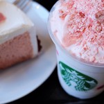 STARBUCKS COFFEE - さくらシフォンケーキ、さくらブロッサム&ストロベリーフラペチーノ