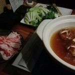 ちゅらSUN - アグー豚の鍋(3500円コース)