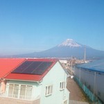 カフェデンマルク - 新幹線から見えた富士山