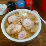 叶屋 - ワンタン麺大盛りです！