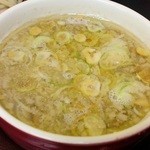 自家製麺 工藤 - 辛しつけめん　辛み投入前