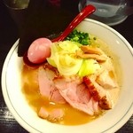 雨ニモマケズ - 蟹×鶏白湯 特製濃厚らーめん  (1000円)