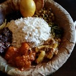 ナングロガル - (2016年2月再々訪)サマエボウジセット(1200円)干したライスが主食となる。