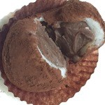 夢菓房たから - 生チョコ大福(断面）