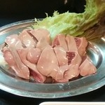 焼肉無印 - 鶏の白レバ刺身♪