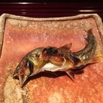 松川 - （2015/10）子持ち鮎の塩焼き