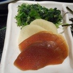 元祖 瓦そば たかせ - 香の物 2016.2