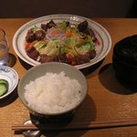 ステーキ厨房 さとう - サラダdeステーキ定食