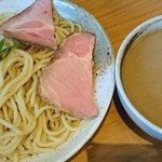 竹麺亭 - 魚介醤油つけ麺♪(大盛400㌘)