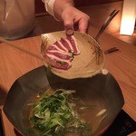 銀座 きた福 - 九条ねぎと鴨のねぎ鍋