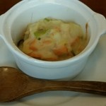 和庵 - 【ランチ】鮭と白葱の豆乳グラタン