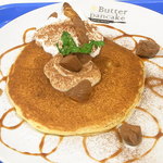 Butter Pancake Baking Factory - 栗とマスカルポーネのパンケーキ・シングル￥７８０（税込）