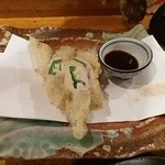 嬉々 わらまさ - オクラ肉巻き天ぷら♪