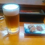 Machiya - 生ビールとお通し