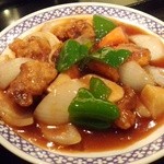 中国料理 本店栄龍 - セットの酢豚