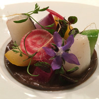 ロドラント ミノルナキジン - 根菜いろいろ黒トリュフのソースで