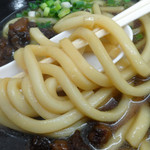 元祖 どきどきうどん  - 「肉うどん」エッジの緩い太麺