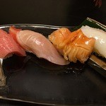 寿司栄 - トロ・金目鯛・赤貝・烏賊
