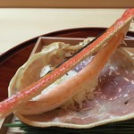 松川 - （2016/1）間人蟹の脚の焼いたん