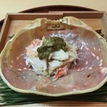 松川 - （2016/1）間人蟹と蟹味噌の餅米蒸し