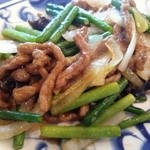 唐菜 - ランチの牛肉とニンニクの芽の炒め物