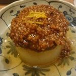 旬彩漁 しん - もう一人の若い職人さんが作った肉味噌も抜群のうまさ！