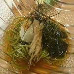 旬彩漁 しん - 〆は茶ソバでした☆