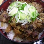ラーメン幸雅 - モツ丼（近影）