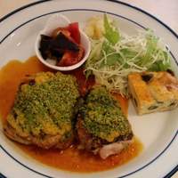 ダン ル シエル - 鶏もも肉のマスタードパン粉焼き