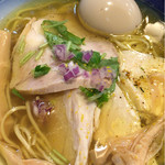 ロックンビリーS1 - 鶏チャーシュー麺・全部のせ（塩）1200円