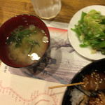 浜勝やきとり店 - 味噌汁