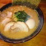 よしなり家 - ちゃ～しゅう麺￥1000+中盛￥100+煮卵+￥100 2016-2-19日