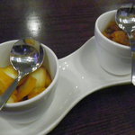 トマト - 福神漬けと玉ねぎのマリネ