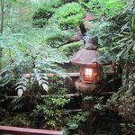 Ukai Chikutei - 部屋の坪庭