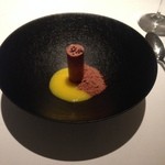 Point - チョコレートムースデコポンソース