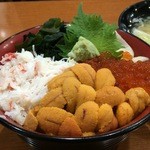 ヤン衆料理 北の漁場 - 雲丹・いくら・蟹丼
